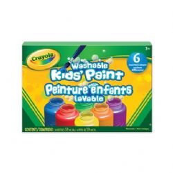 CRAYOLA - 6 BOUTEILLES PEINTURE LAVABLE